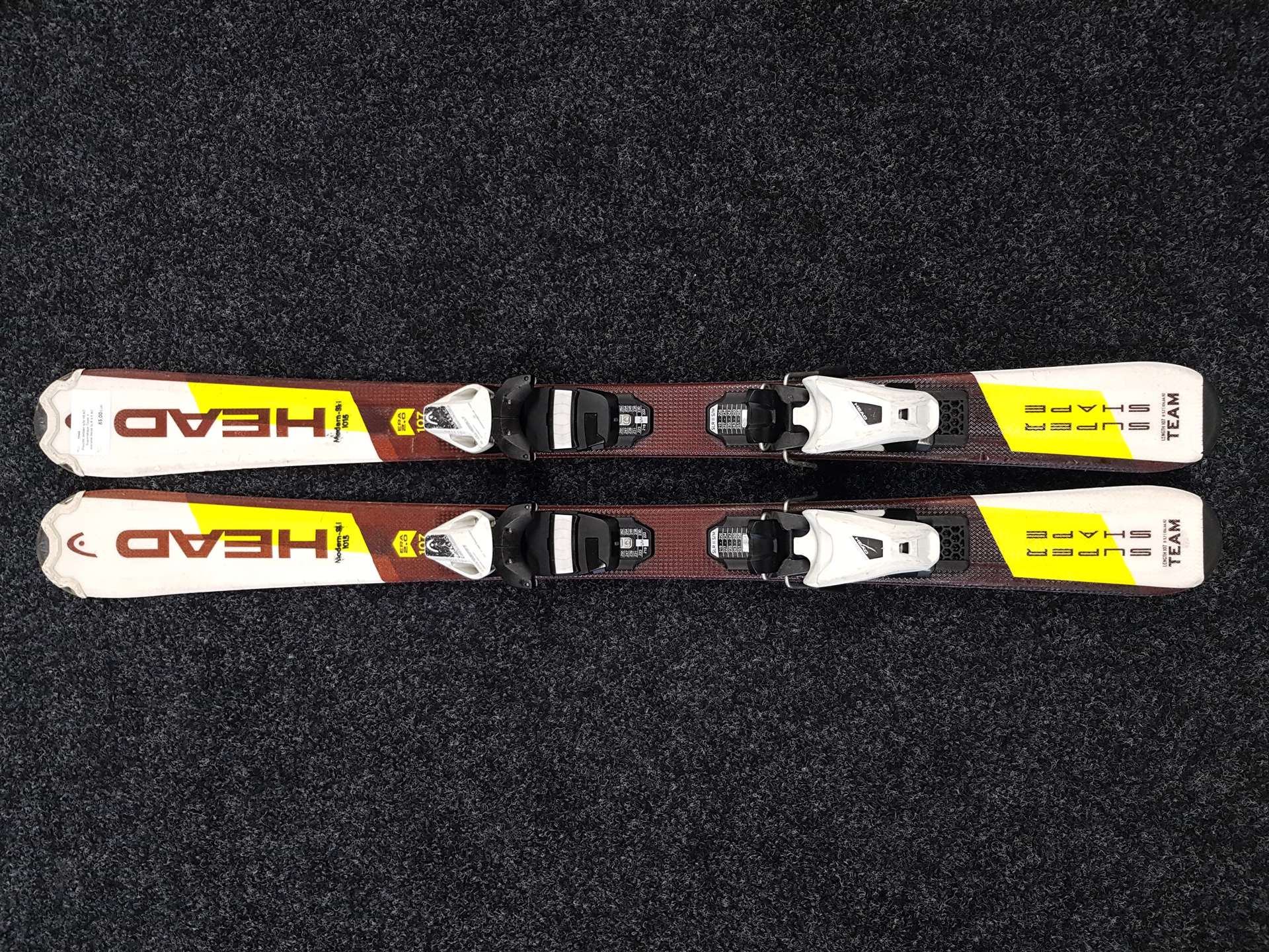 Použité detské lyže HEAD Supershape Team + viazanie Head SLR 4.5 AC