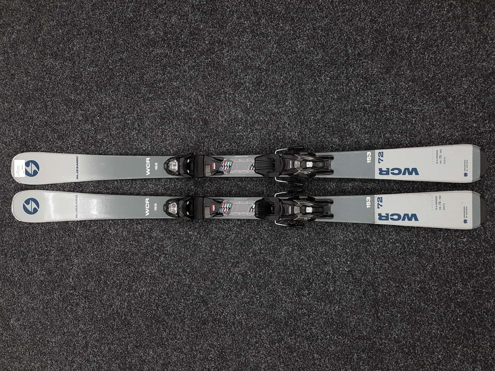 Použité lyže BLIZZARD WCR 72 + viazanie Marker TLT 10