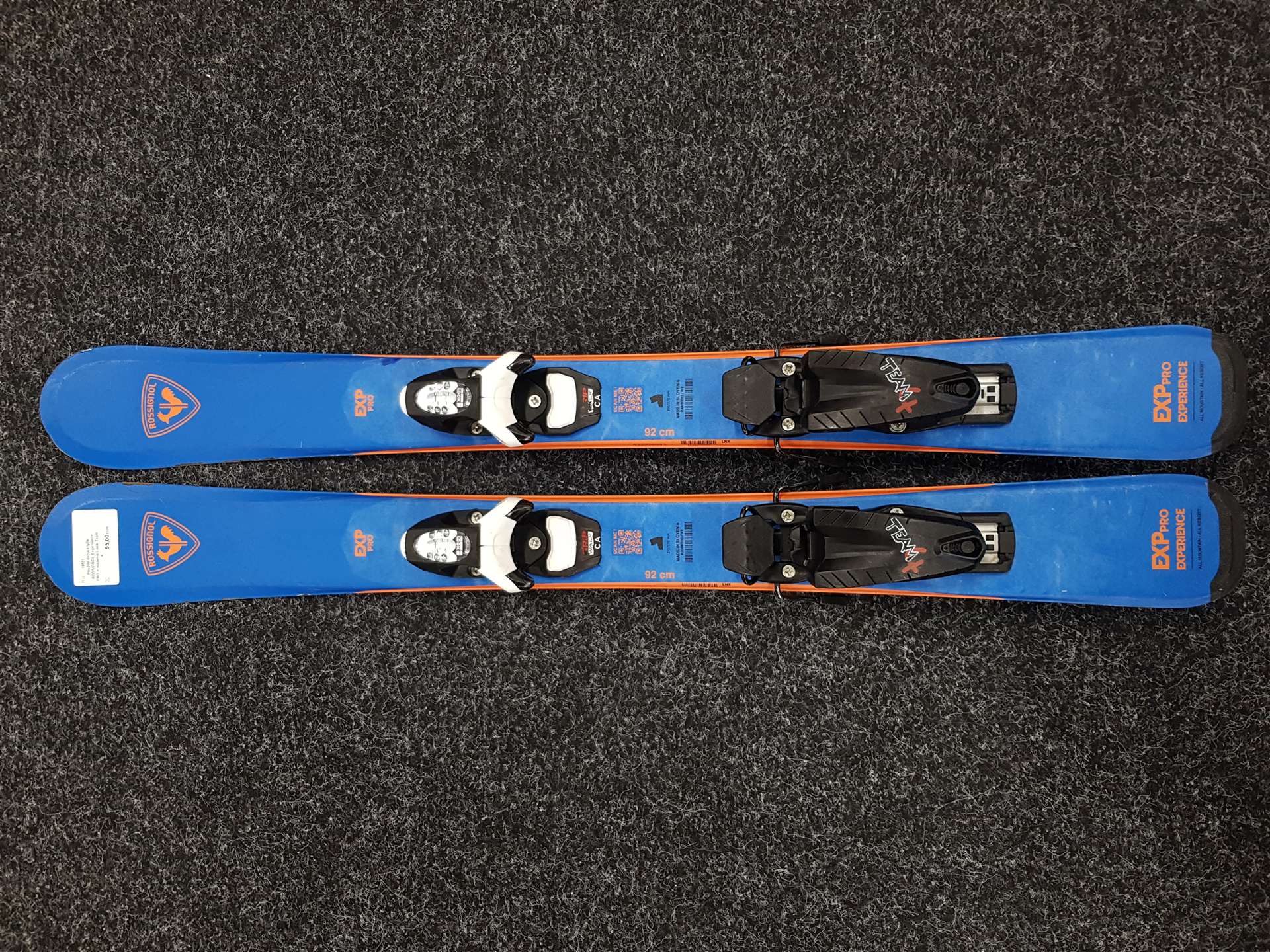Použité detské lyže ROSSIGNOL Experience PRO + viazanie Look Team 4