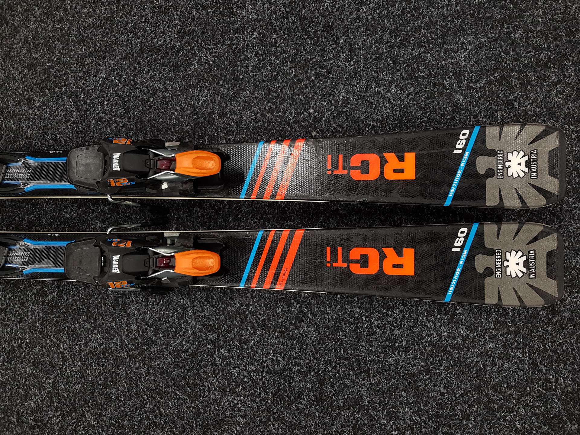 Použité lyže BLIZZARD RC Ti + viazanie Marker TCX 12