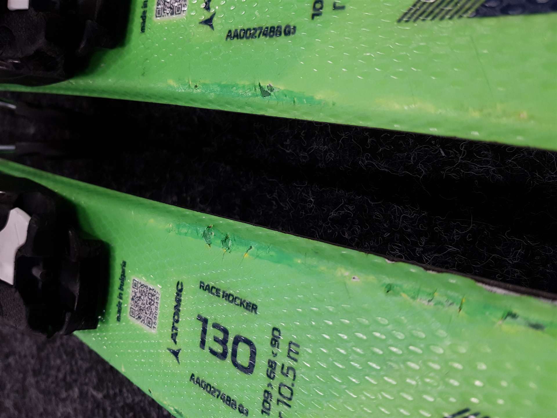 Použité detské lyže ATOMIC Redster X2 + viazanie Atomic 7.5