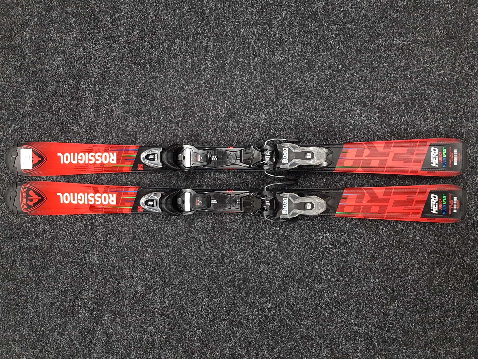 Použité detské lyže ROSSIGNOL Hero Multi Event Junior + viazanie Look Xpress 7
