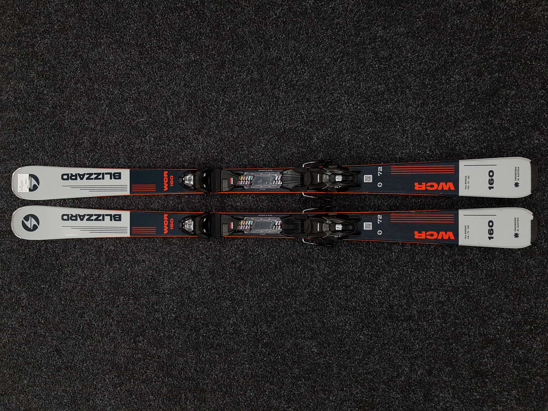 Použité lyže BLIZZARD WCR + viazanie Marker TLT 10