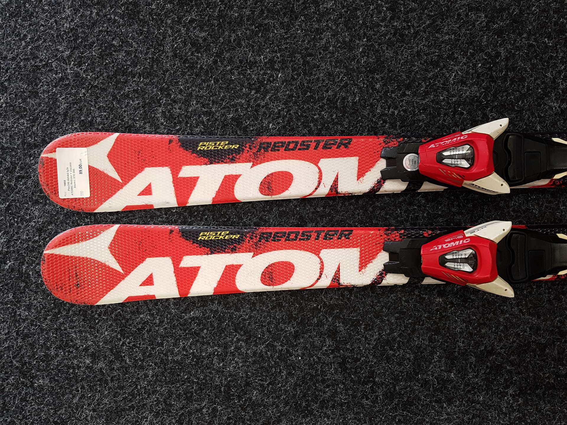 Použité detské lyže ATOMIC Redster + viazanie Atomic XTE 045