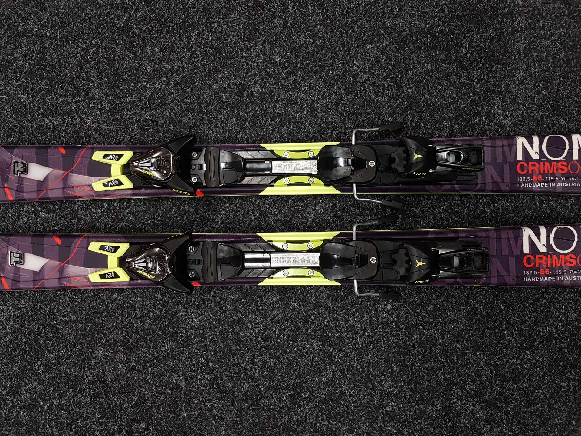 Použité lyže ATOMIC Nomad Crimson Ti + viazanie Atomic XTO 12