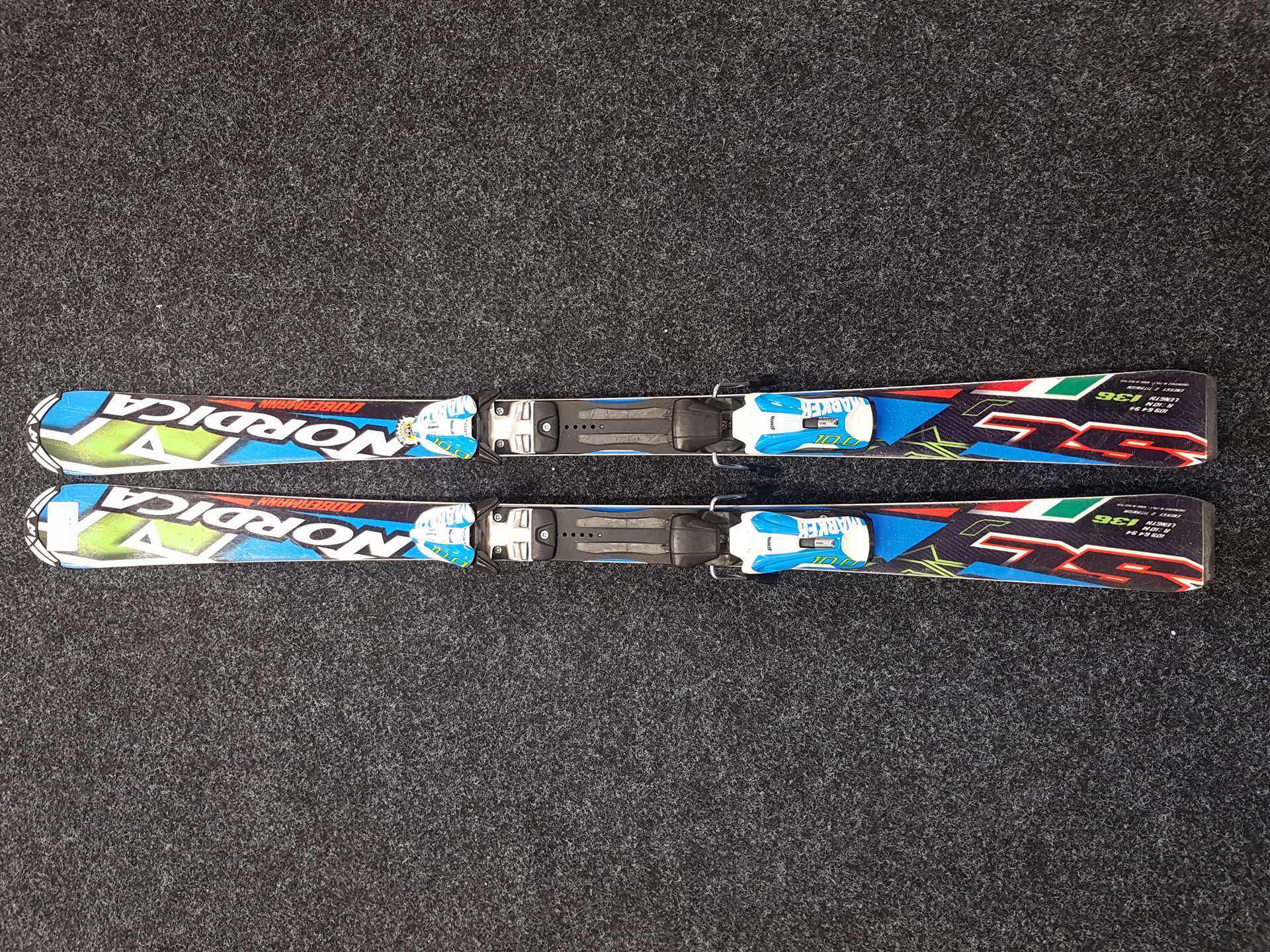 Použité lyže NORDICA Dobermann + viazanie Marker 10