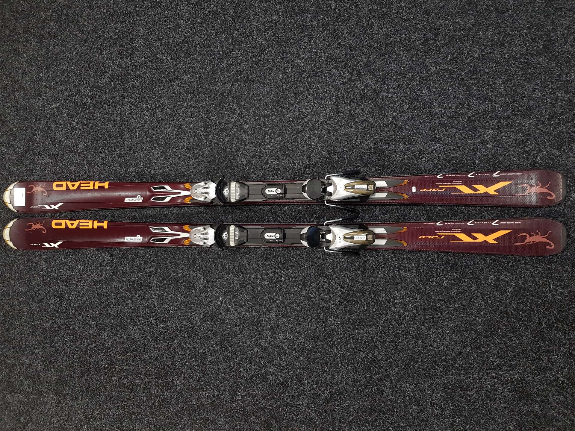 Použité lyže HEAD X Race + viazanie Head RF 11