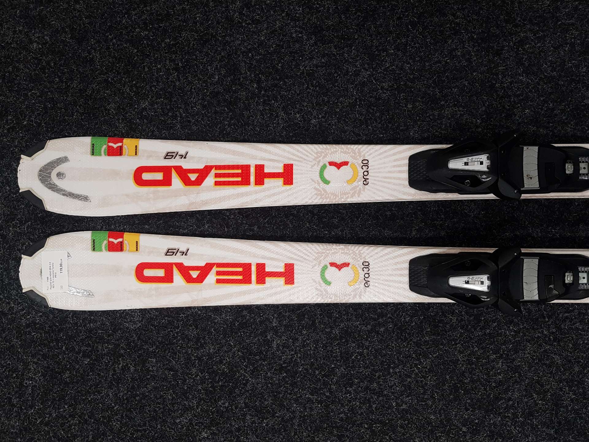 Použité lyže HEAD ERA 3.0 REV 75 + viazanie Tyrolia PR10