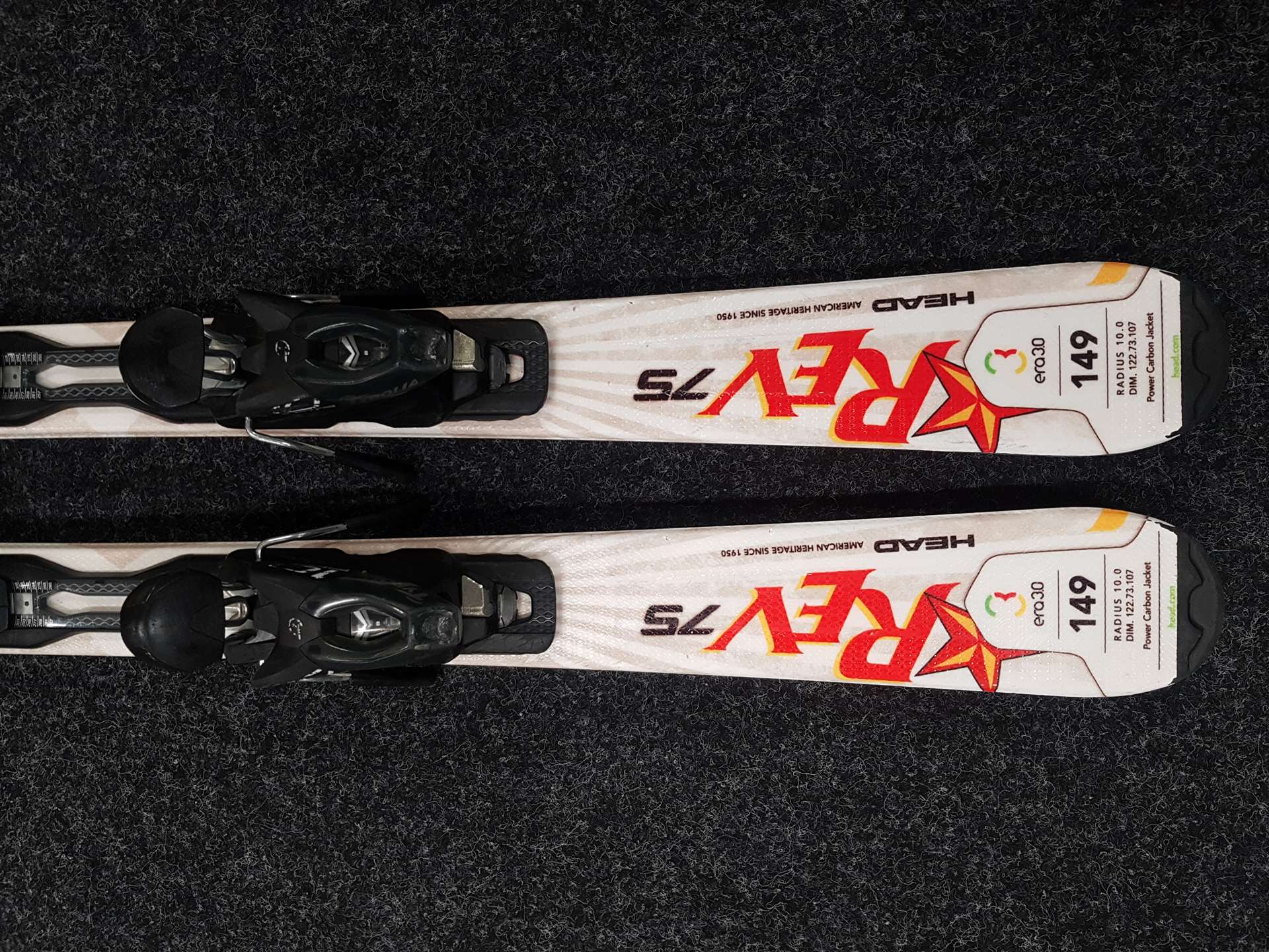 Použité lyže HEAD ERA 3.0 REV 75 + viazanie Tyrolia PR10