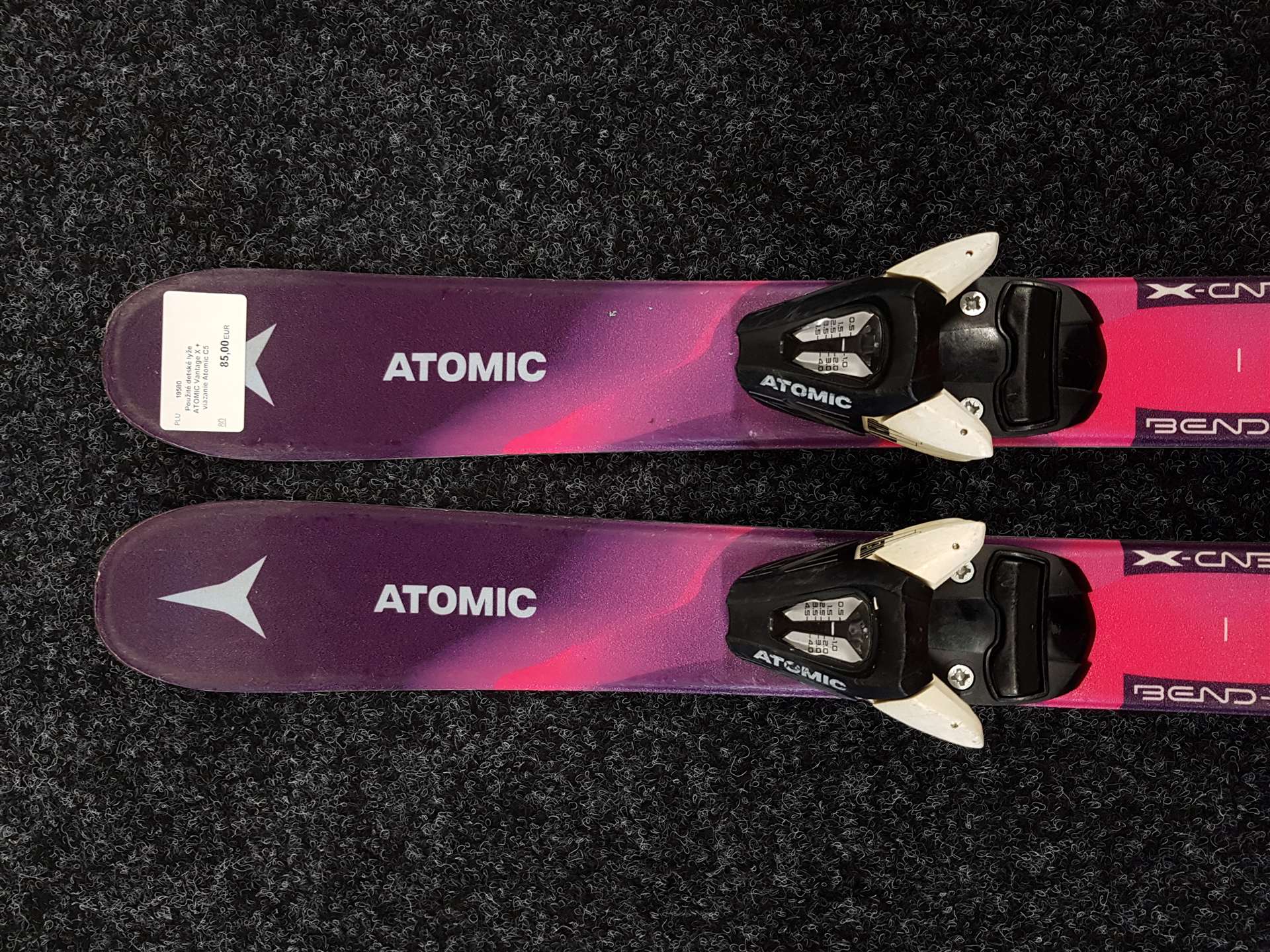 Použité detské lyže ATOMIC Vantage X + viazanie Atomic C5