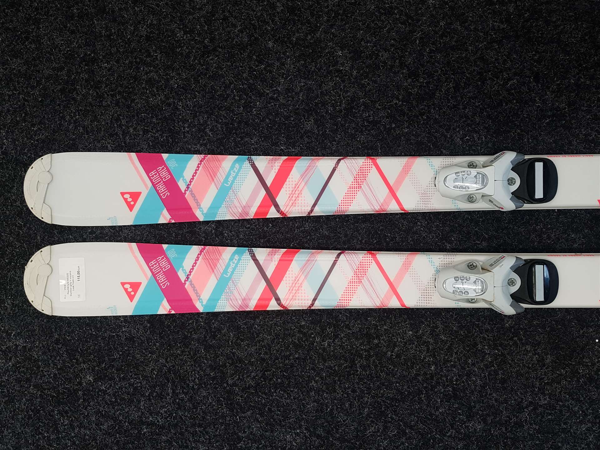 Použité lyže WEDZE Starliner girly + viazanie Look Team 4,5