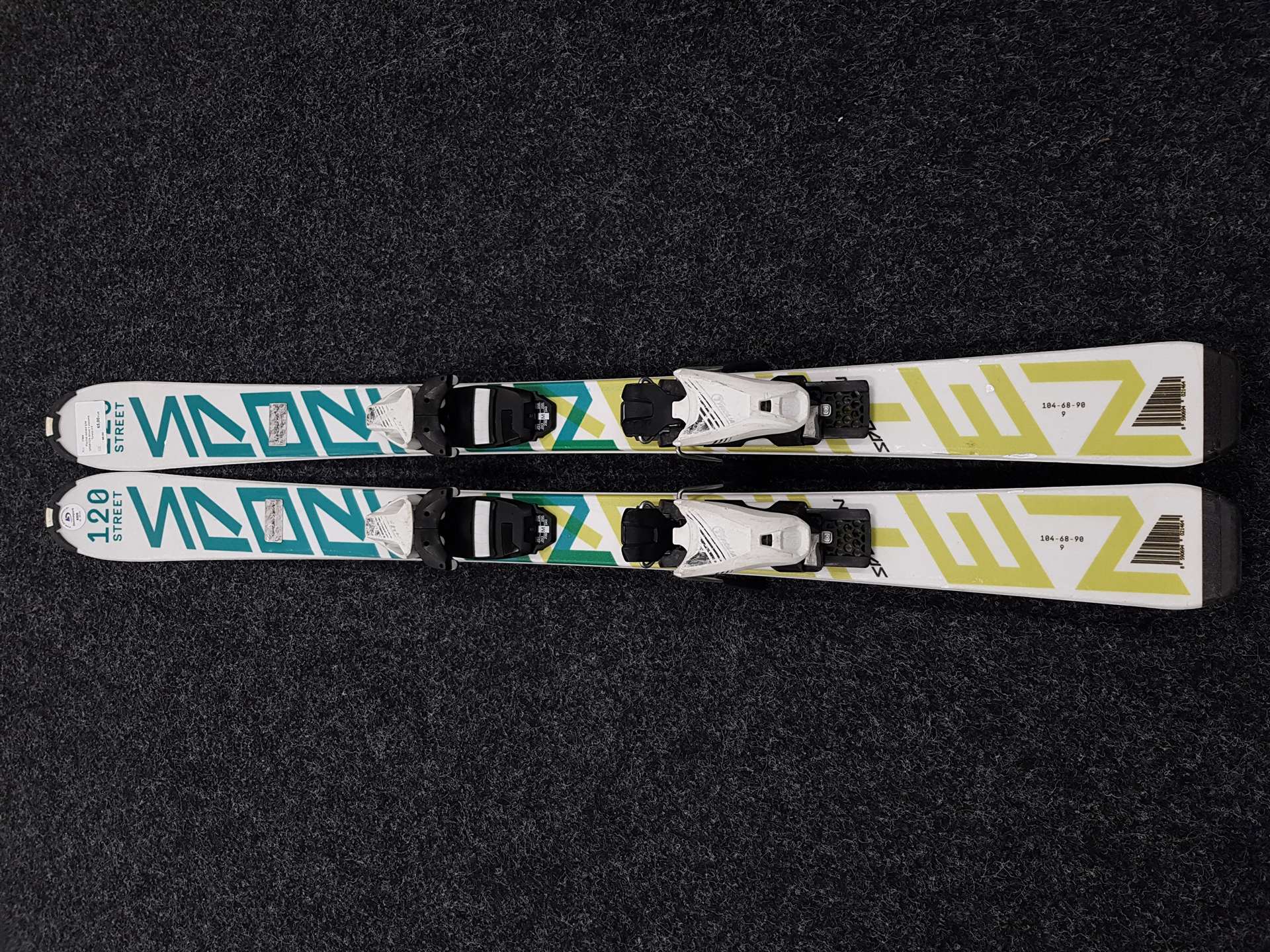 Použité detské lyže SPORTEN Street + viazanie Tyrolia 4.5