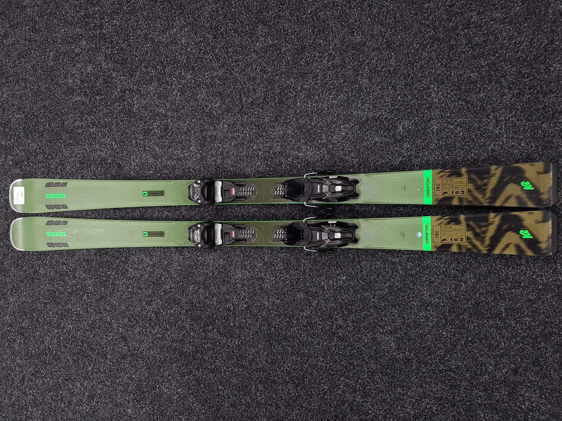 Použité lyže K2 Disruption 78 C + viazanie Marker 11