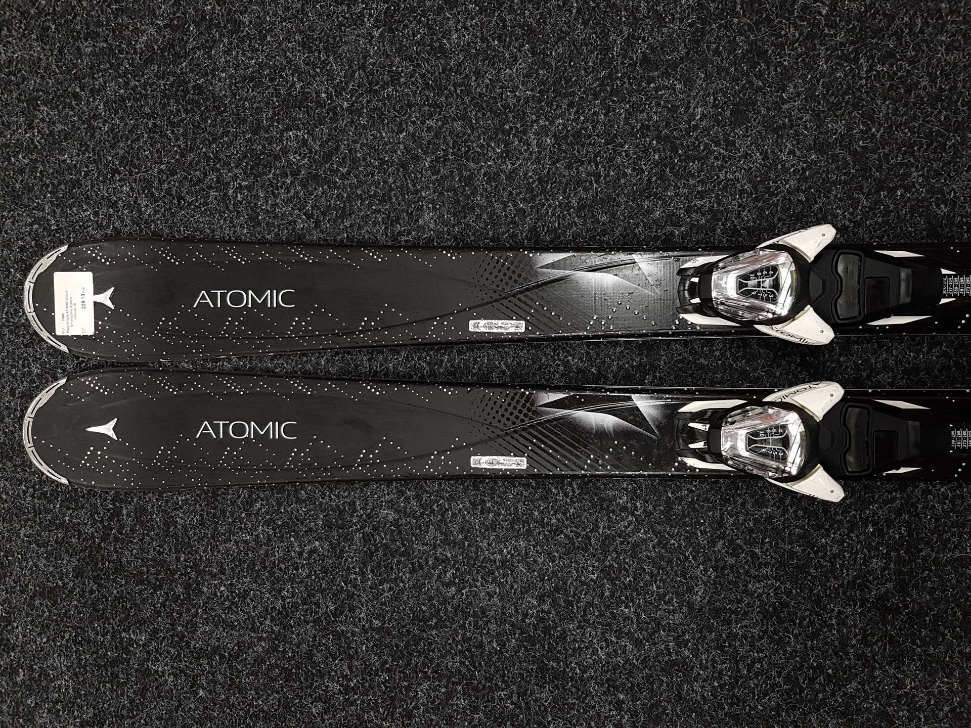 Použité lyže ATOMIC Cloud 9 + viazanie Atomic Lithium 10
