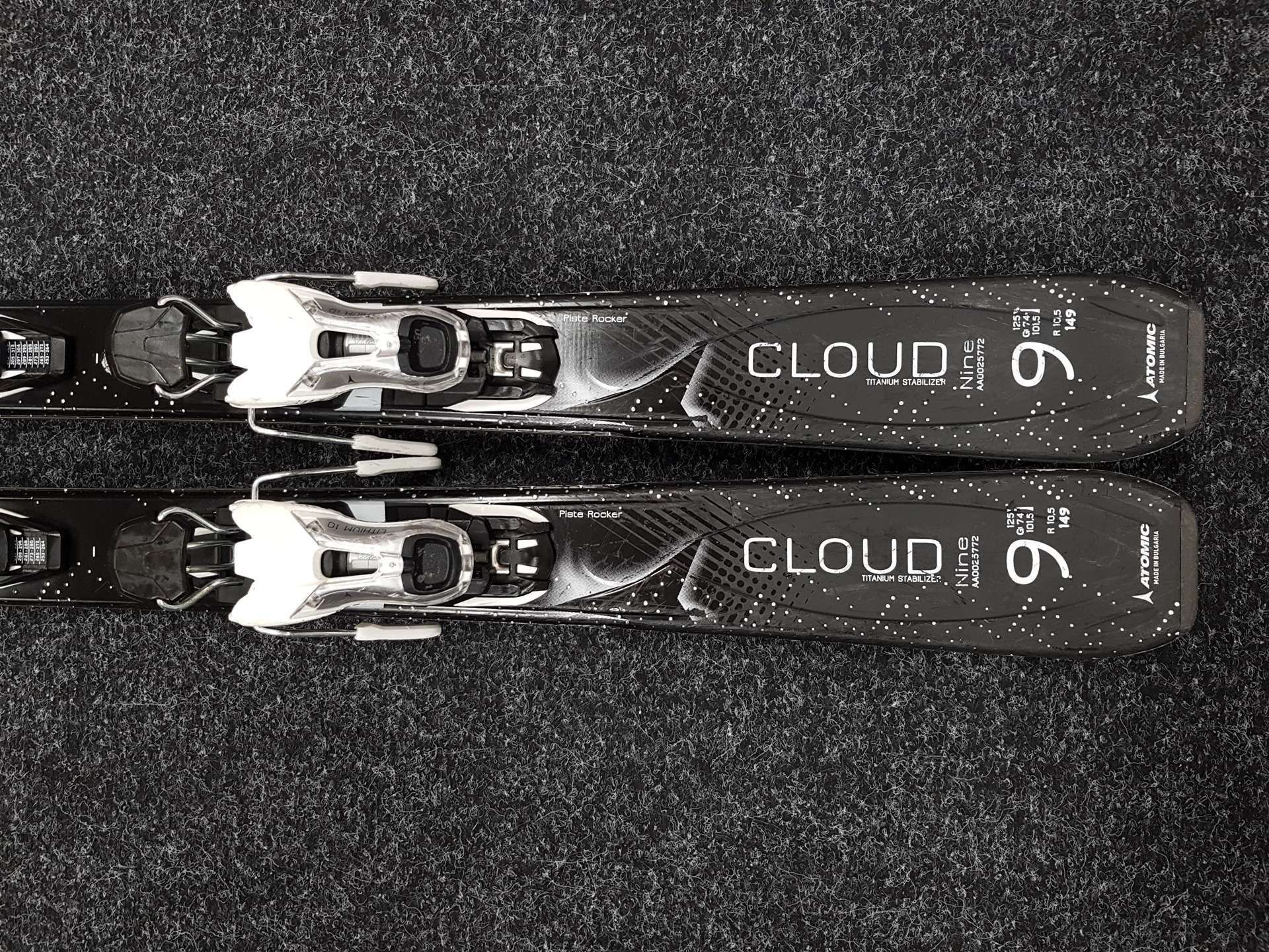 Použité lyže ATOMIC Cloud 9 + viazanie Atomic Lithium 10