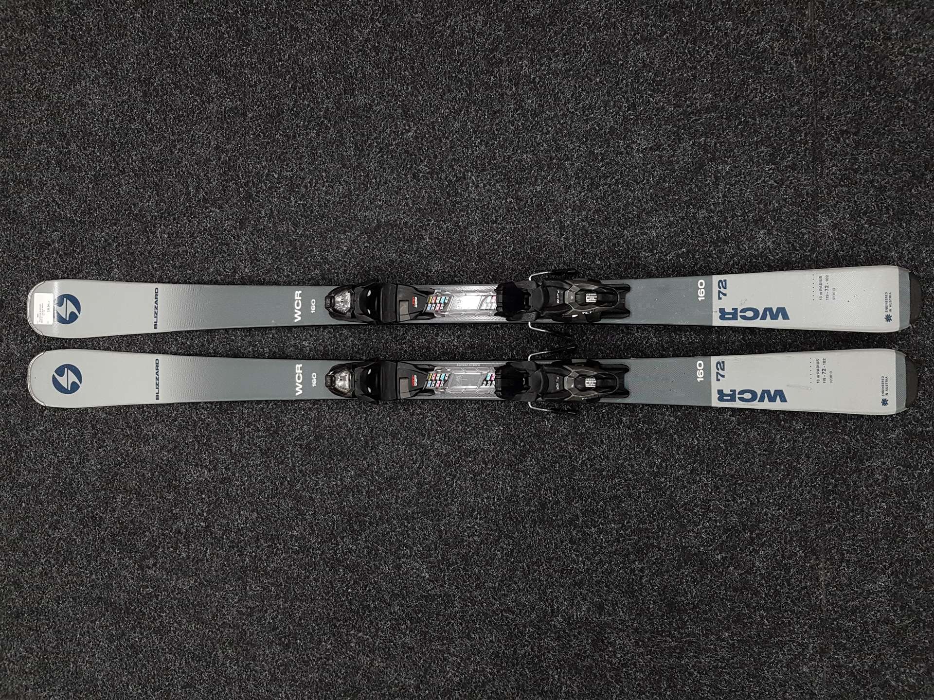 Použité lyže BLIZZARD WCR 72 + viazanie Marker TLT 10