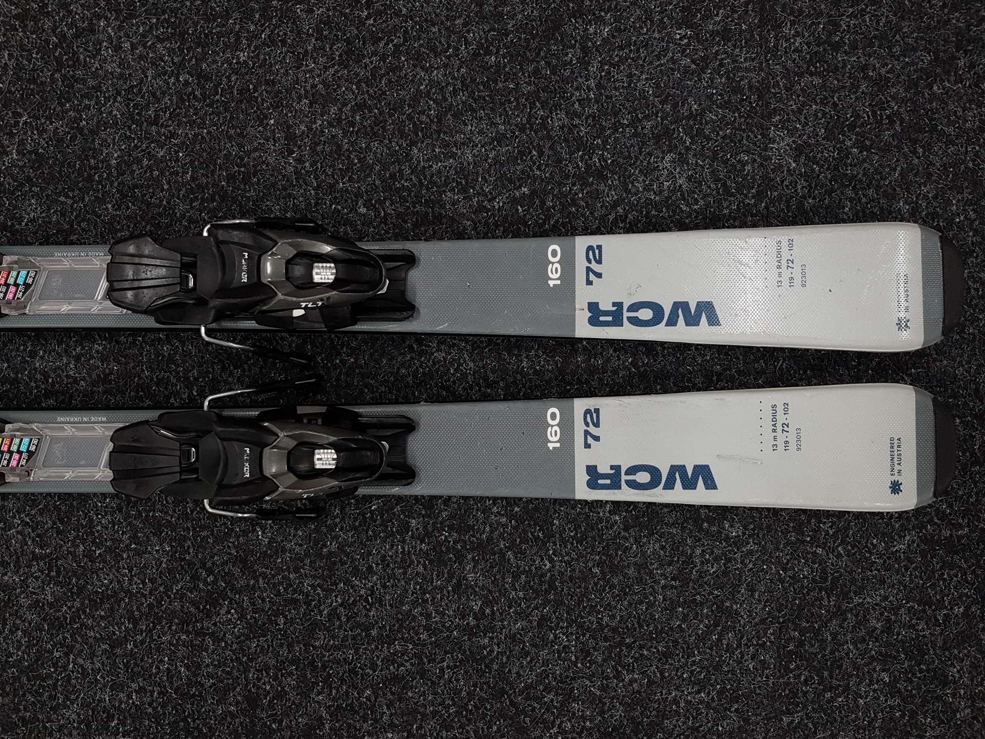 Použité lyže BLIZZARD WCR 72 + viazanie Marker TLT 10