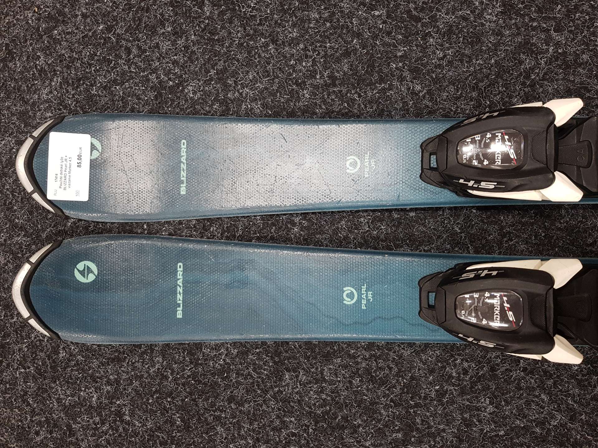Použité detské lyže BLIZZARD Pearl JR + viazanie Marker 4,5
