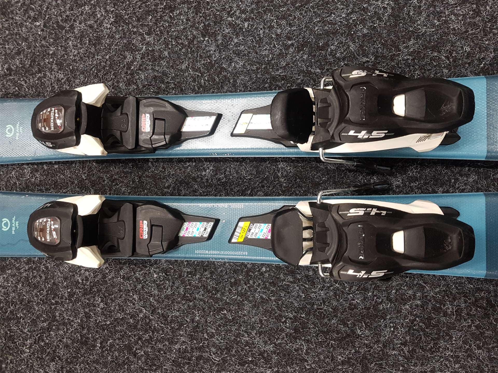 Použité detské lyže BLIZZARD Pearl JR + viazanie Marker 4,5