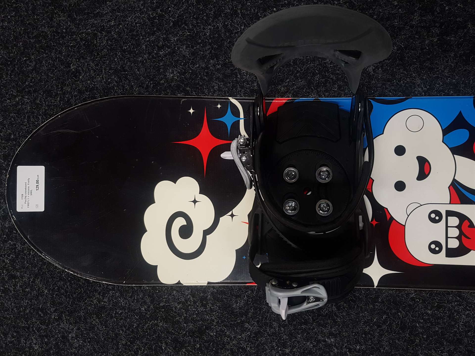 Použitý snowboard FIREFLY + nastaviteľné viazanie  Firefly veľkosť S/M/L