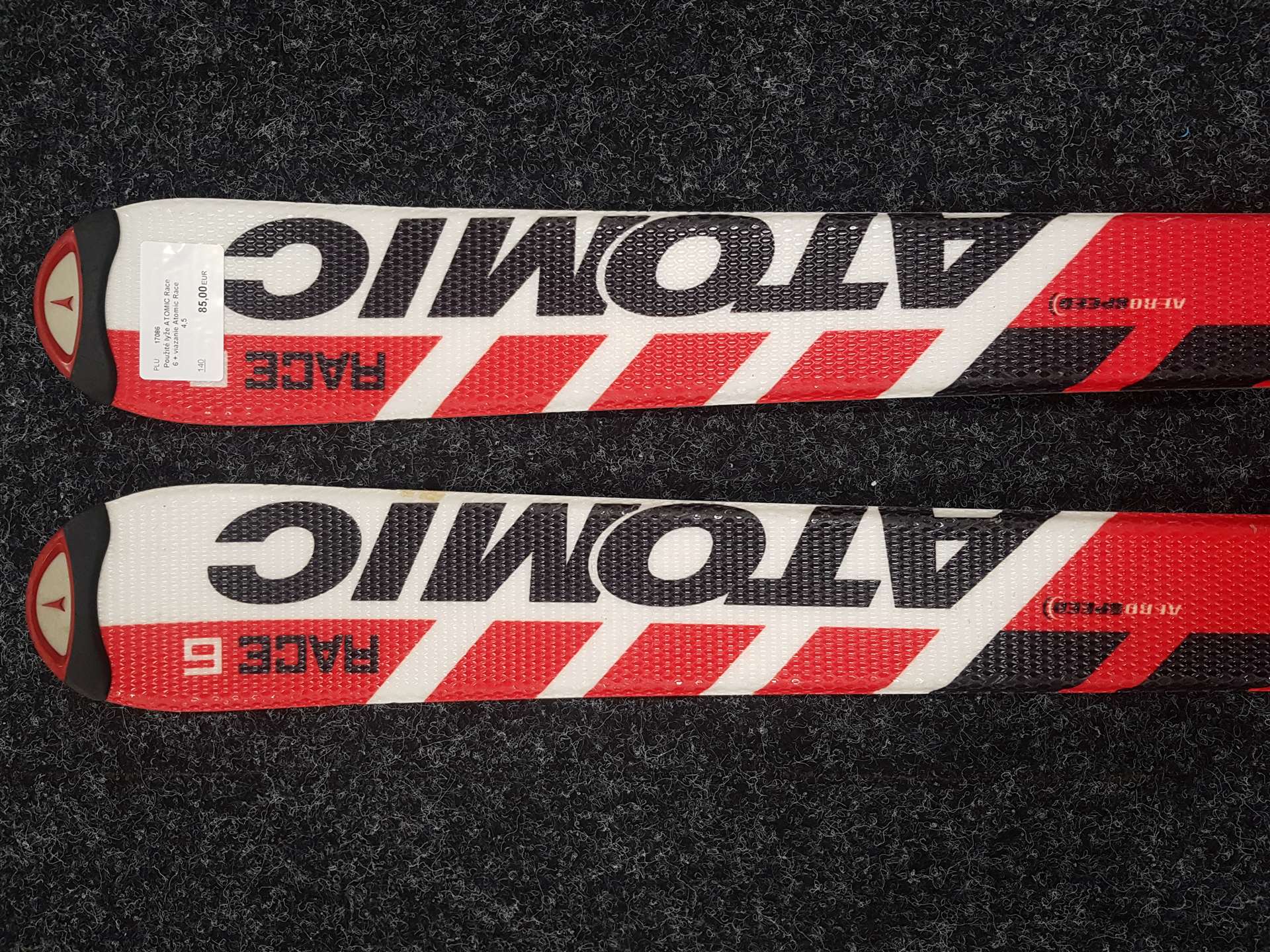 Použité lyže ATOMIC Race 6 + viazanie Atomic Race 4,5