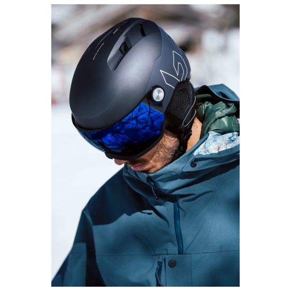 Lyžiarska prilba Bollé V-RYFT PURE Black Coal Matte - Photochromic Blue Cat 1-3