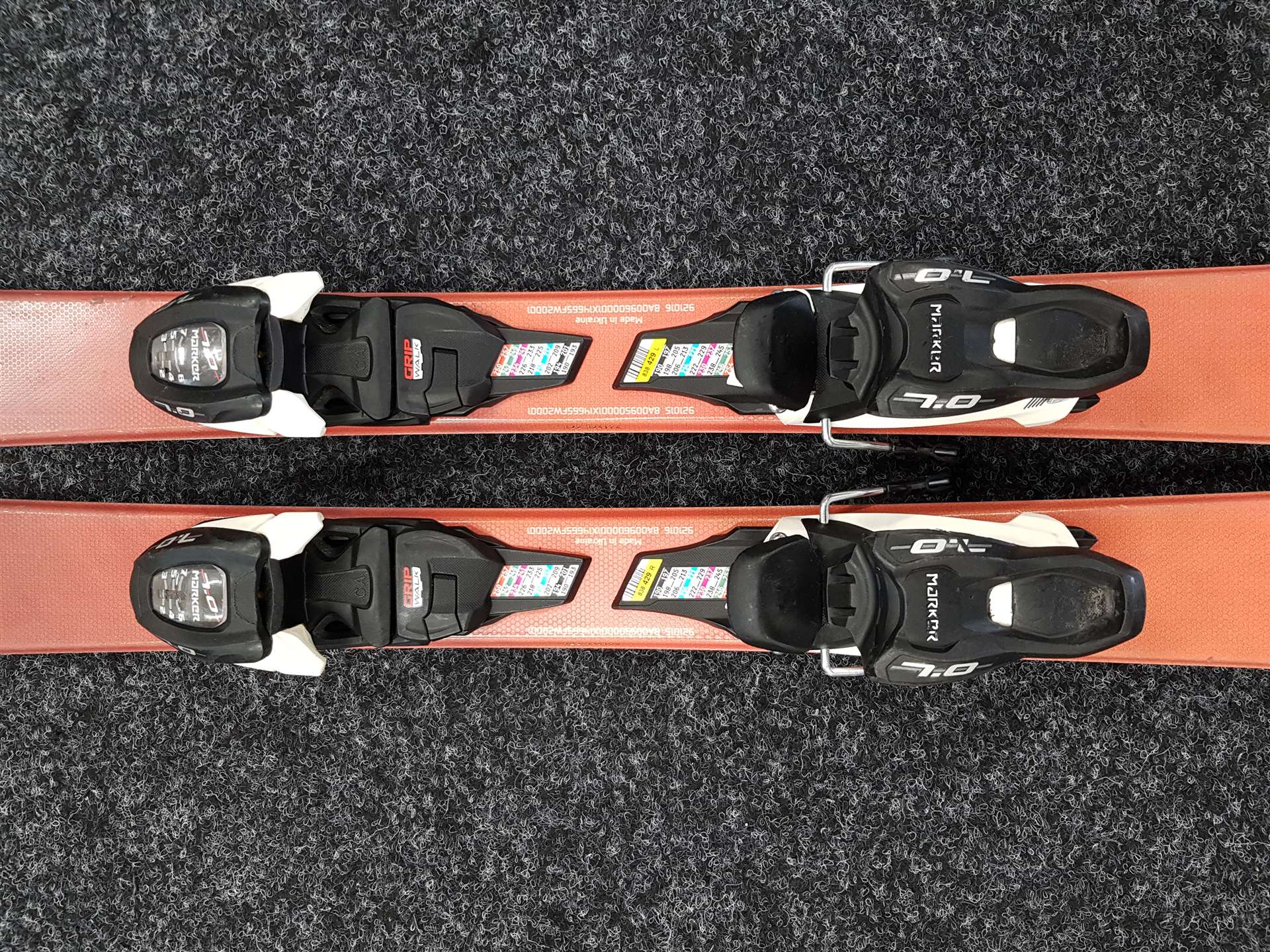 Použité detské lyže BLIZZARD Brahma + viazanie Marker 7.0