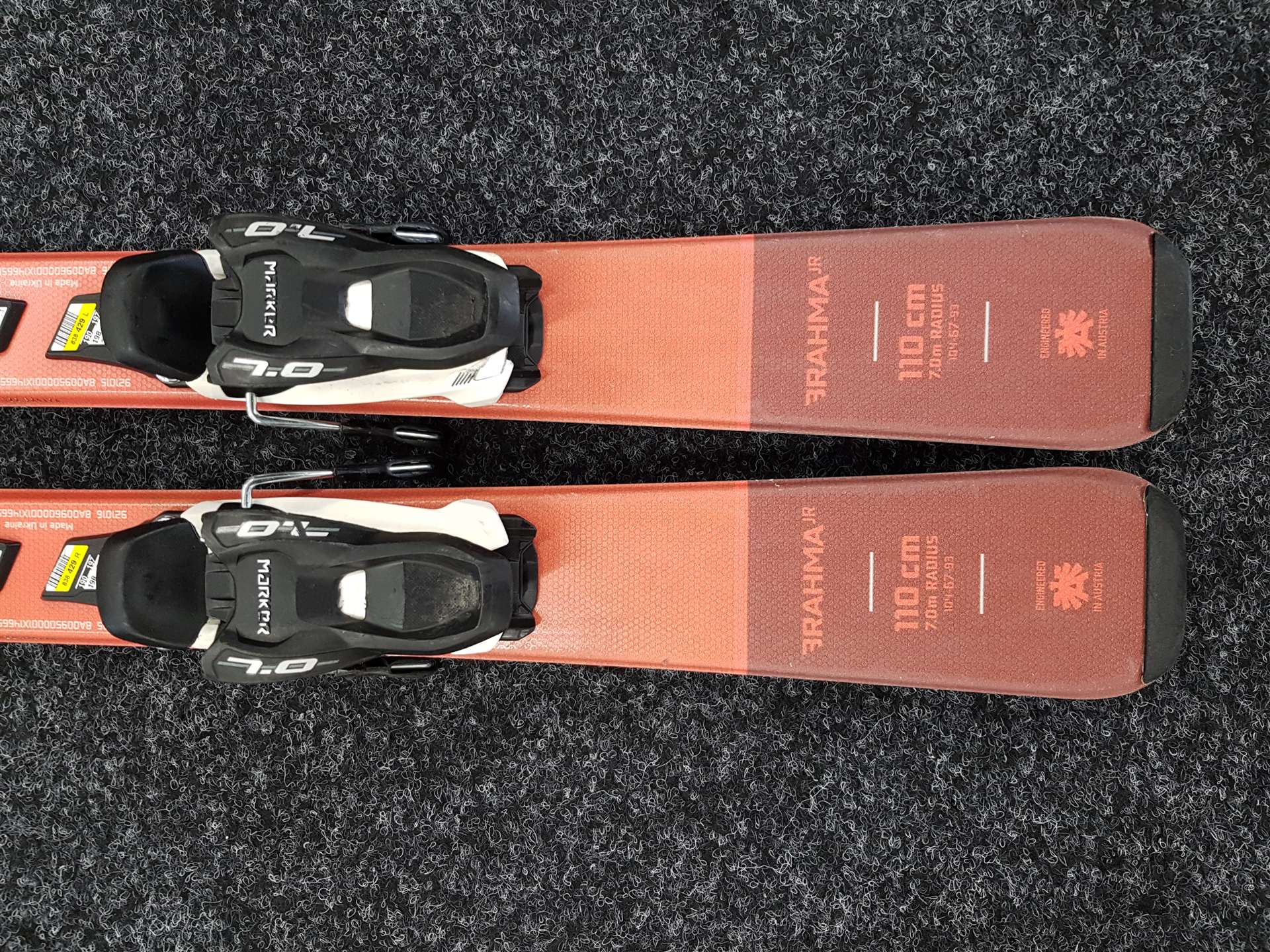 Použité detské lyže BLIZZARD Brahma + viazanie Marker 7.0