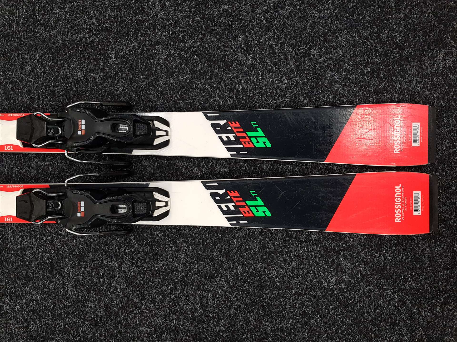 Použité lyže ROSSIGNOL Hero Elite SL Ti + viazanie Look Xpress 11