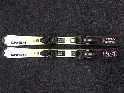 Použité detské lyže HEAD Supershape Team + viazanie Tyrolia JRS 4.5 CA