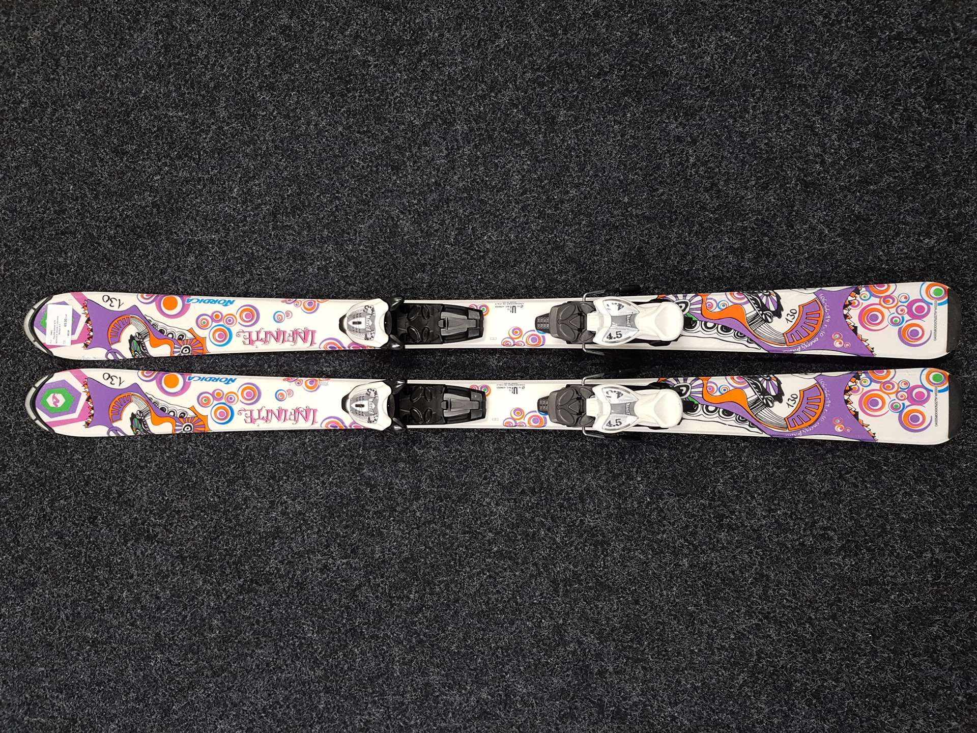 Použité detské lyže NORDICA Infinite + viazanie Marker 4.5