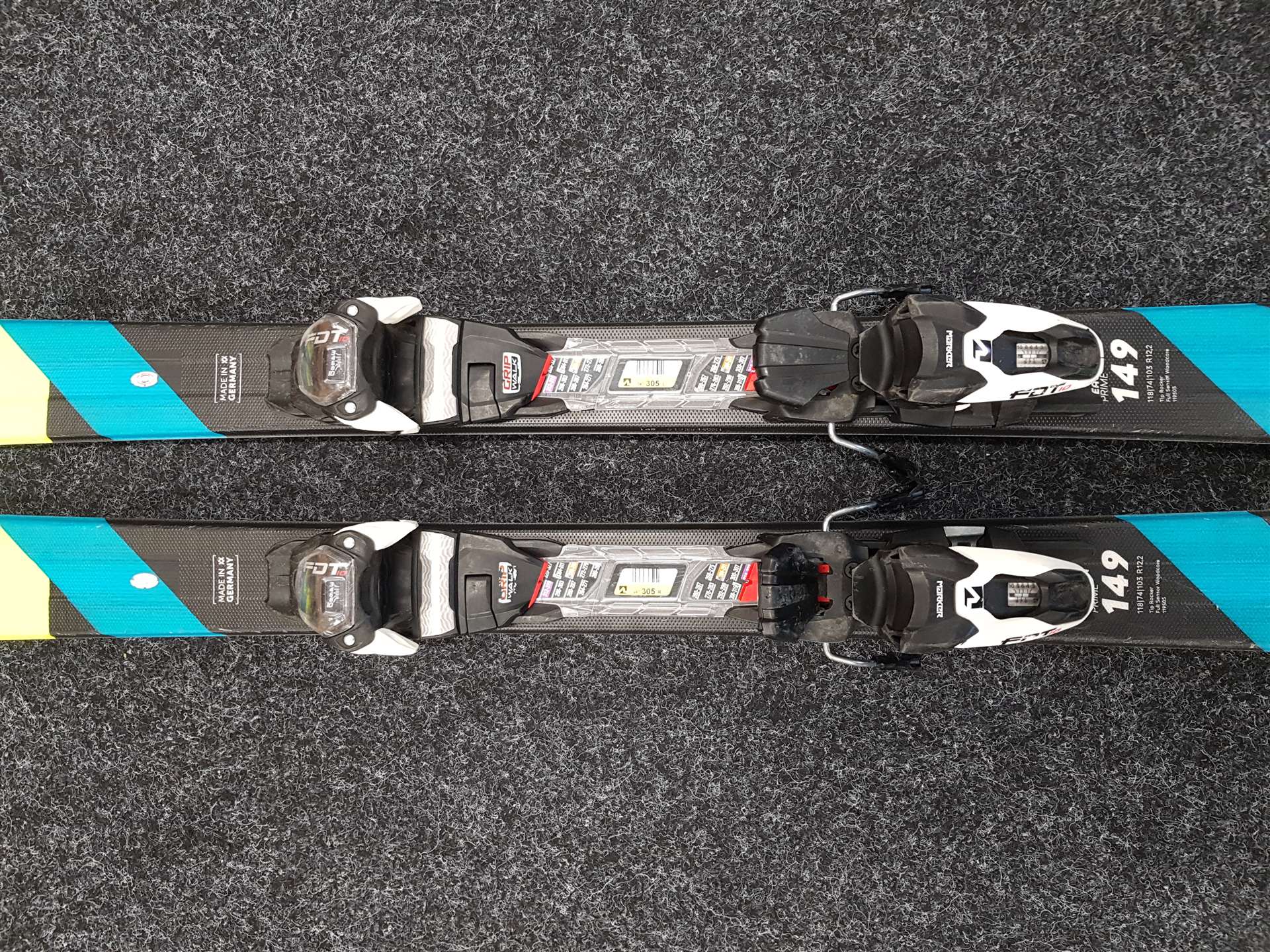 Použité lyže VOLKL Deacon Prime + viazanie Marker FDT 10