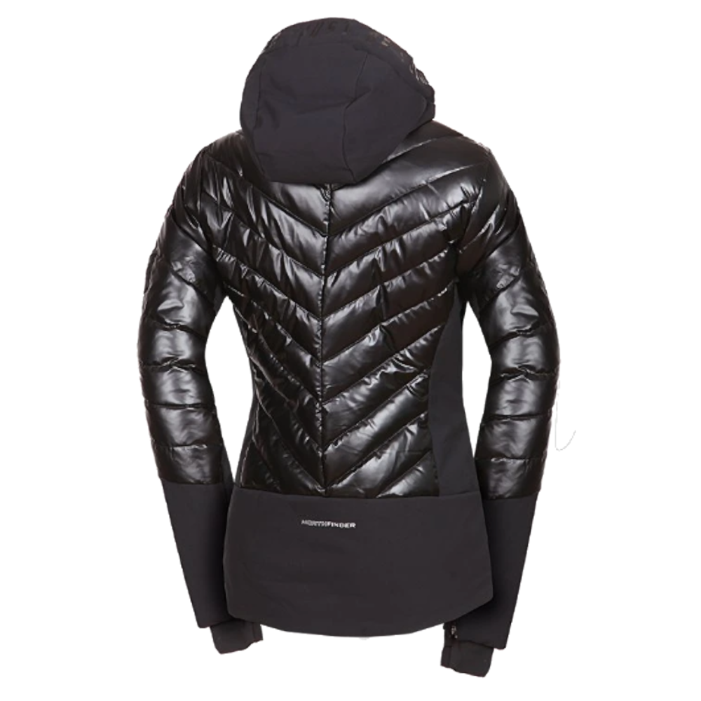 Dámska lyžiarska trendy bunda Northfinder CHERIE black/black