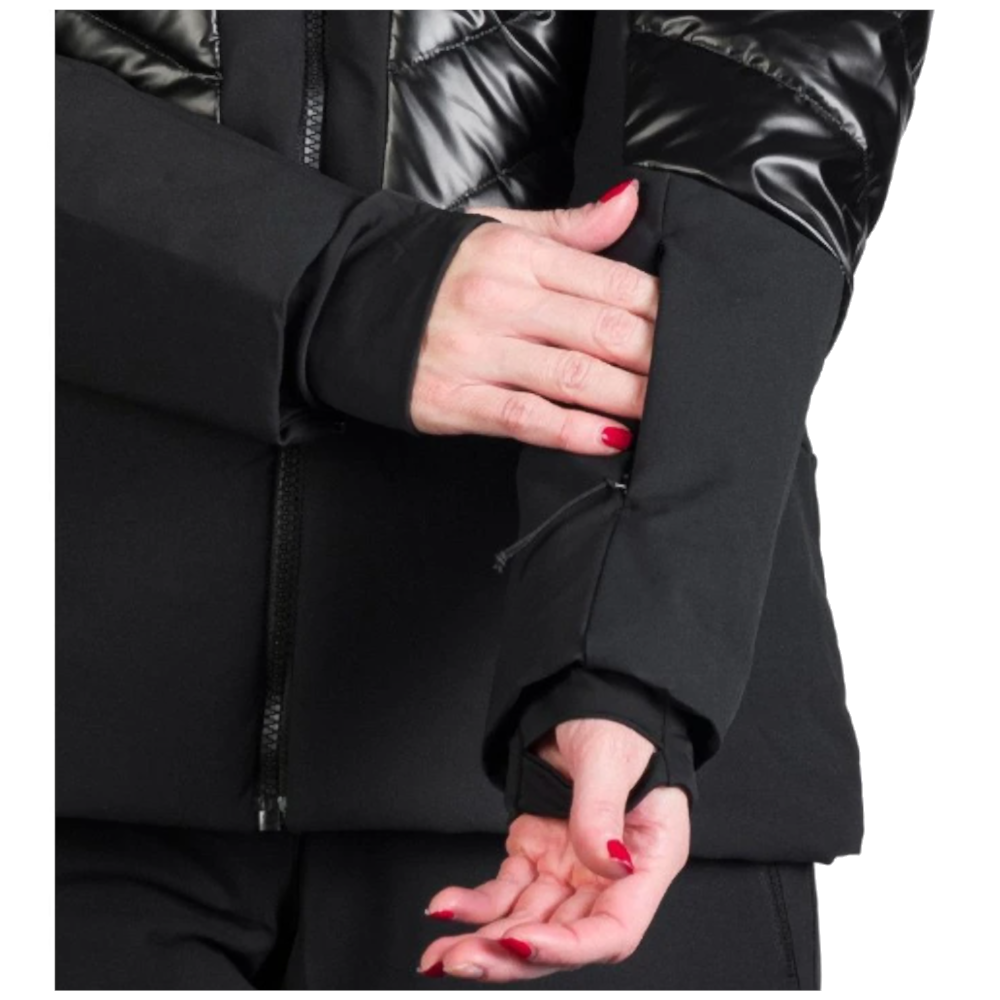 Dámska lyžiarska trendy bunda Northfinder CHERIE black/black