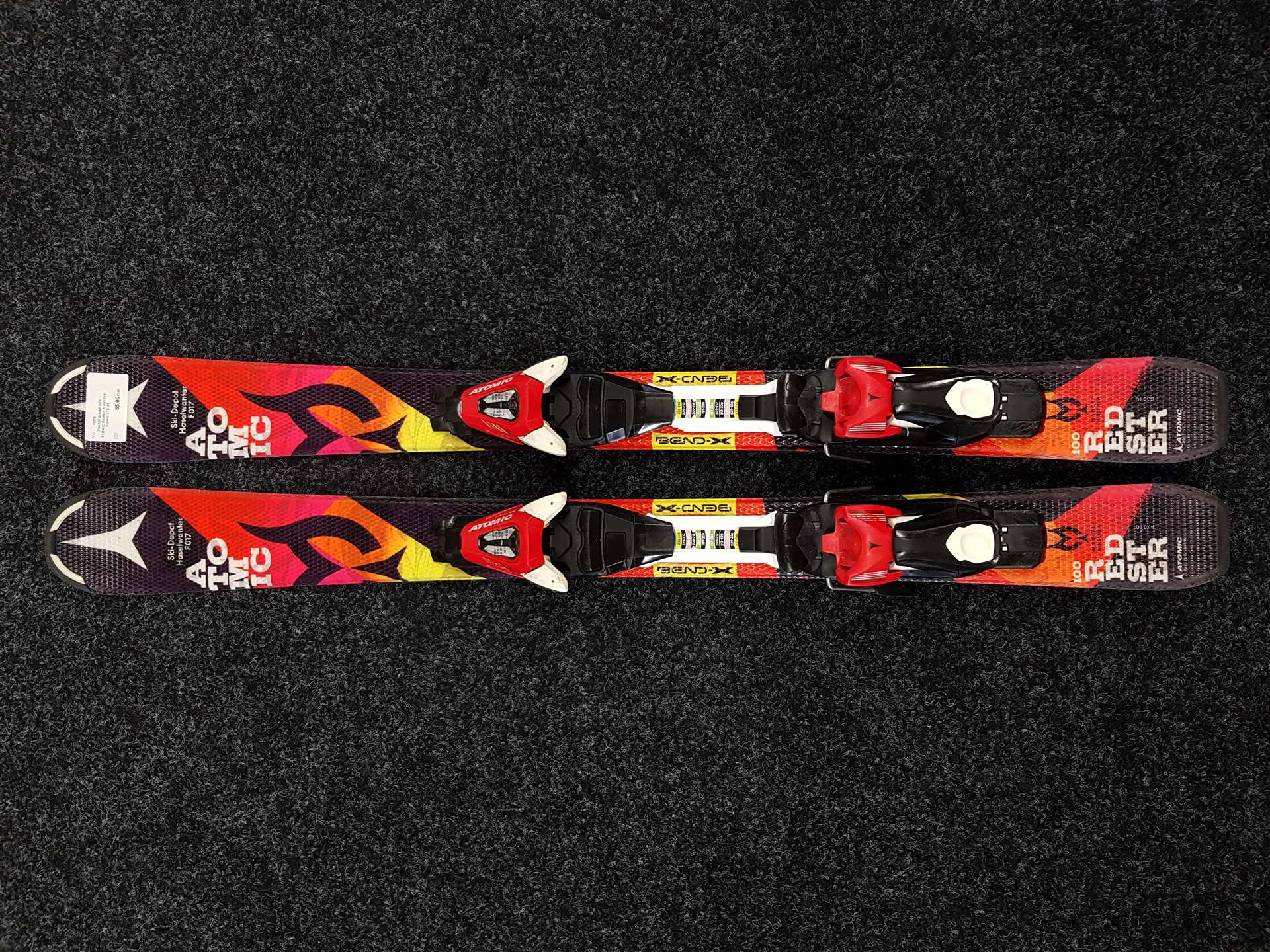 Použité detské lyže ATOMIC Redster + viazanie Atomic XTE 45