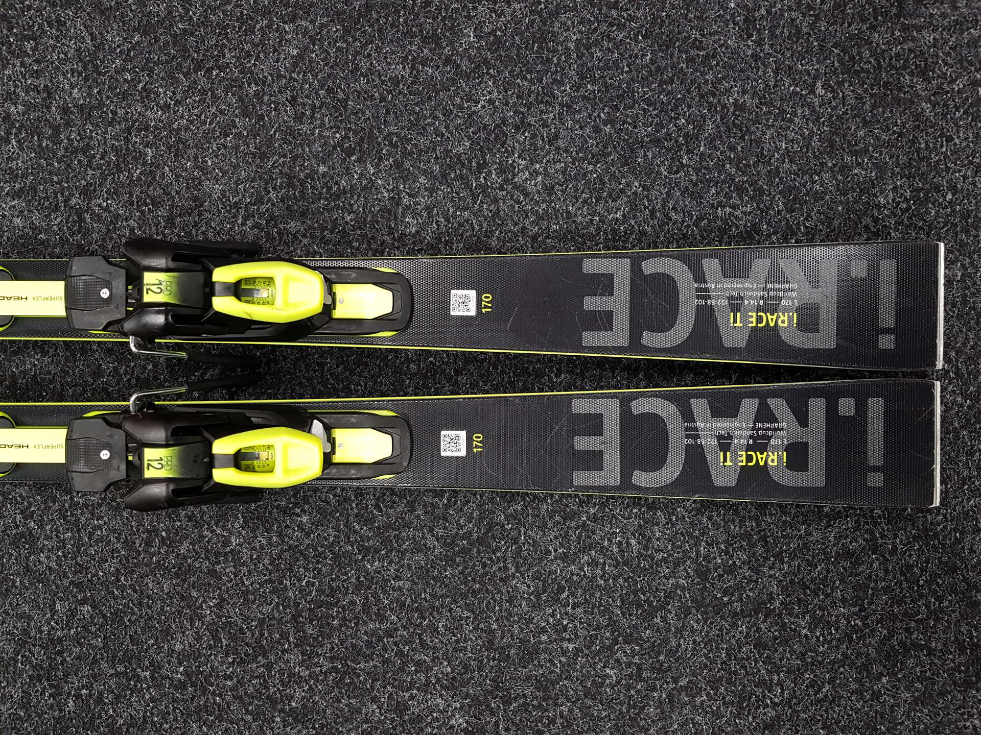 Použité lyže HEAD I.Race Ti + viazanie Head PRD 12