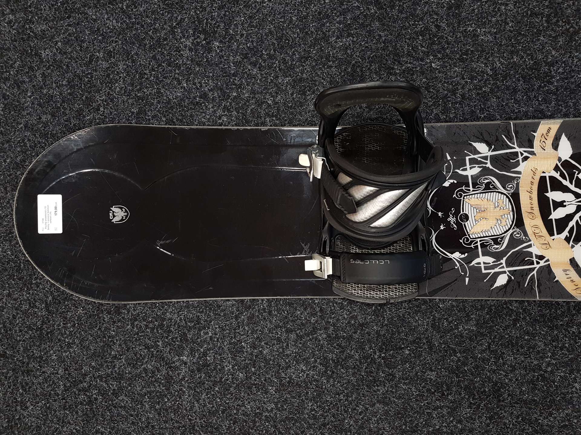 Použitý snowboard LTD Sentry + viazanie Salomon veľkosť L/XL