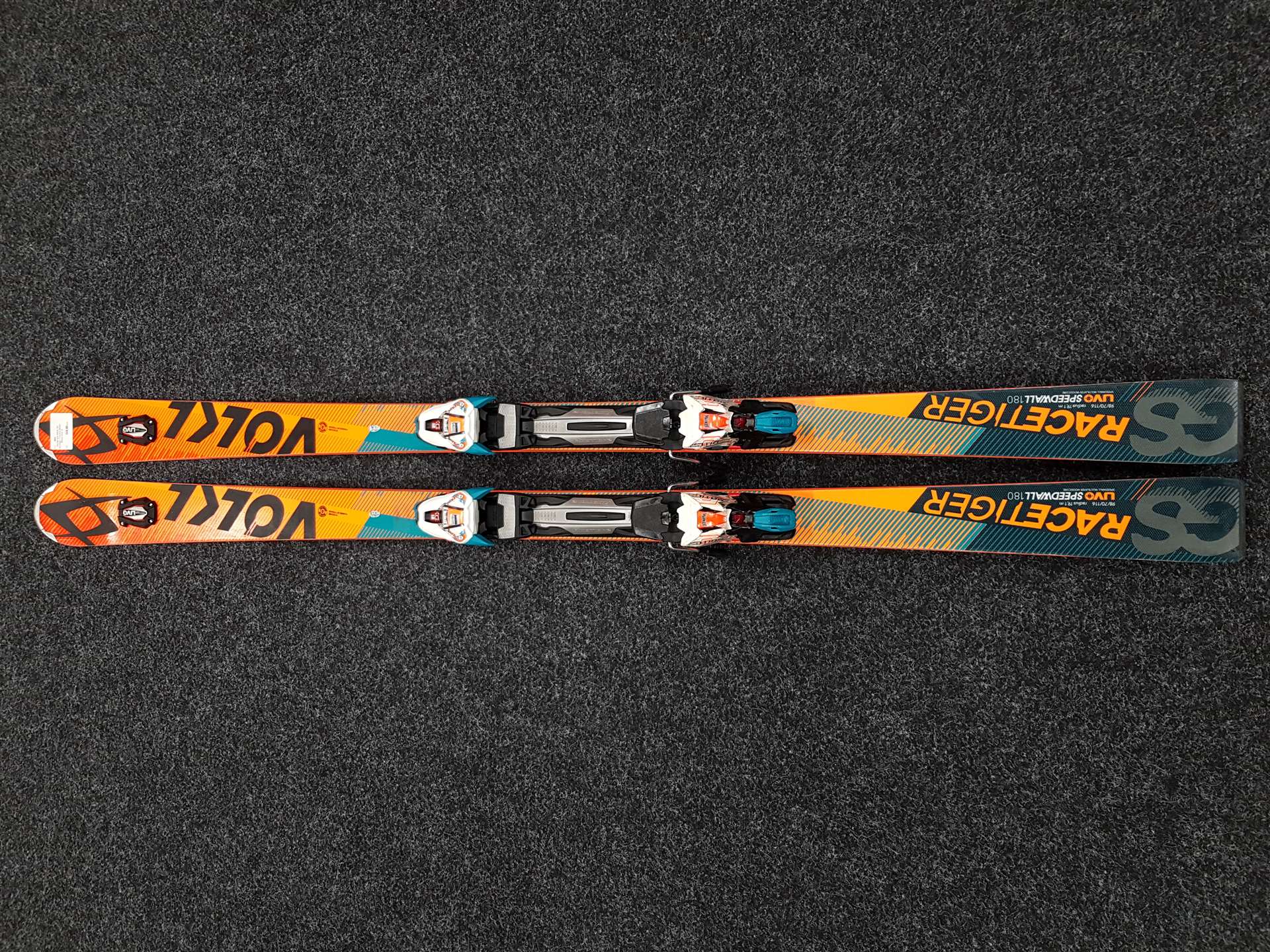 Použité lyže VOLKL GS Racetiger + viazanie Marker Motion Xcell 12