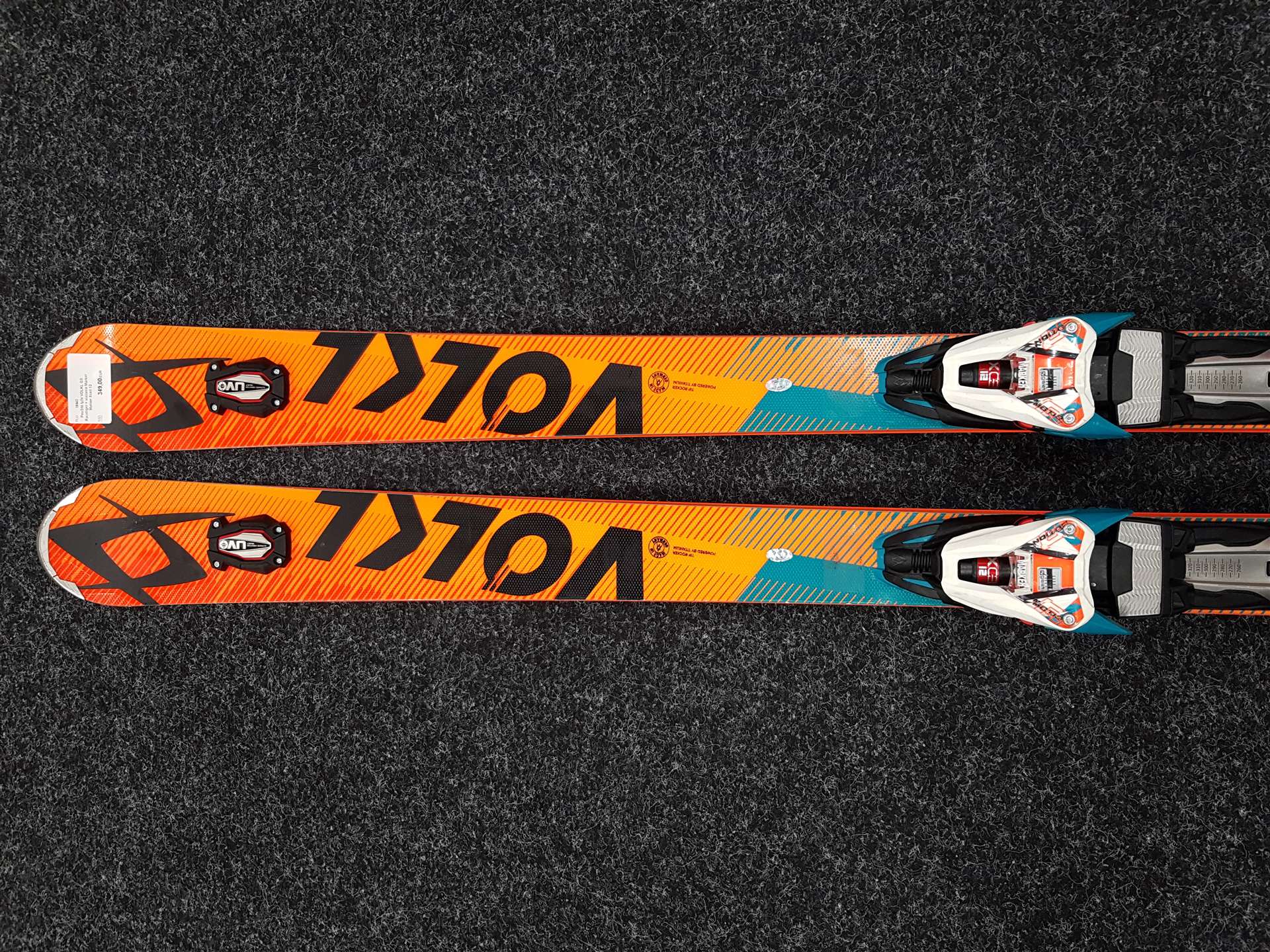 Použité lyže VOLKL GS Racetiger + viazanie Marker Motion Xcell 12