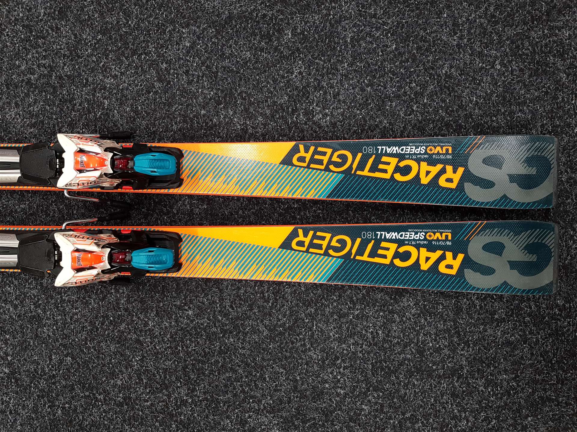 Použité lyže VOLKL GS Racetiger + viazanie Marker Motion Xcell 12
