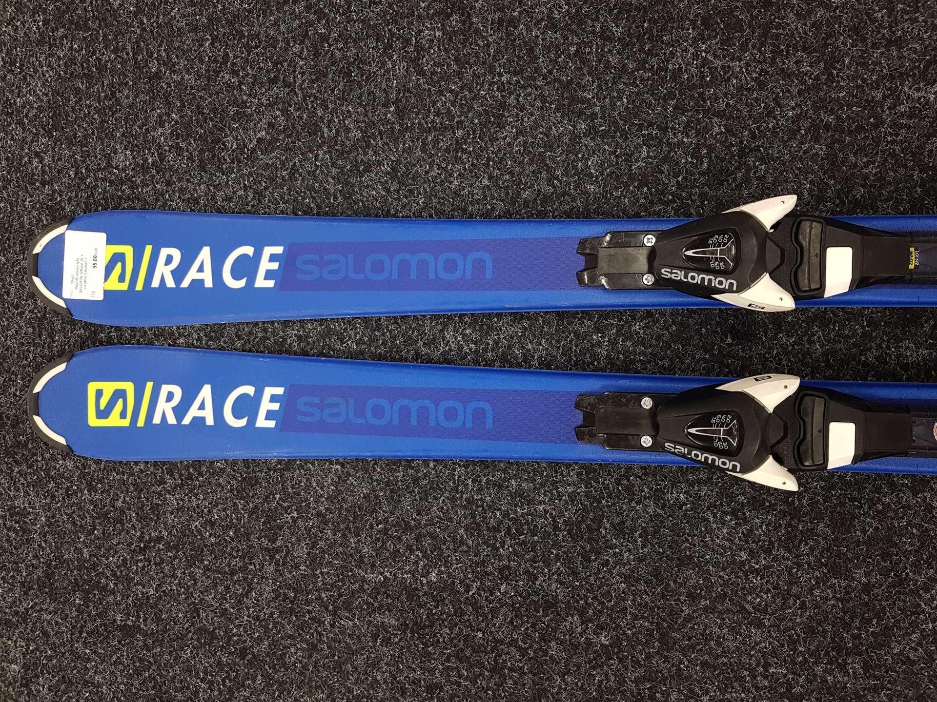 Použité detské lyže SALOMON S/Race JR + viazanie Salomon 7