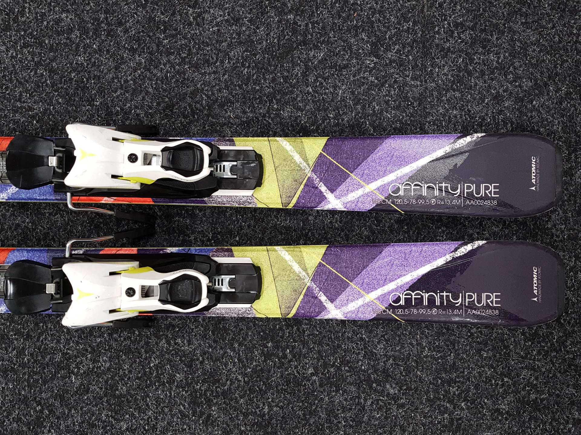 Použité lyže ATOMIC Affinity Pure + viazanie Atomic 10