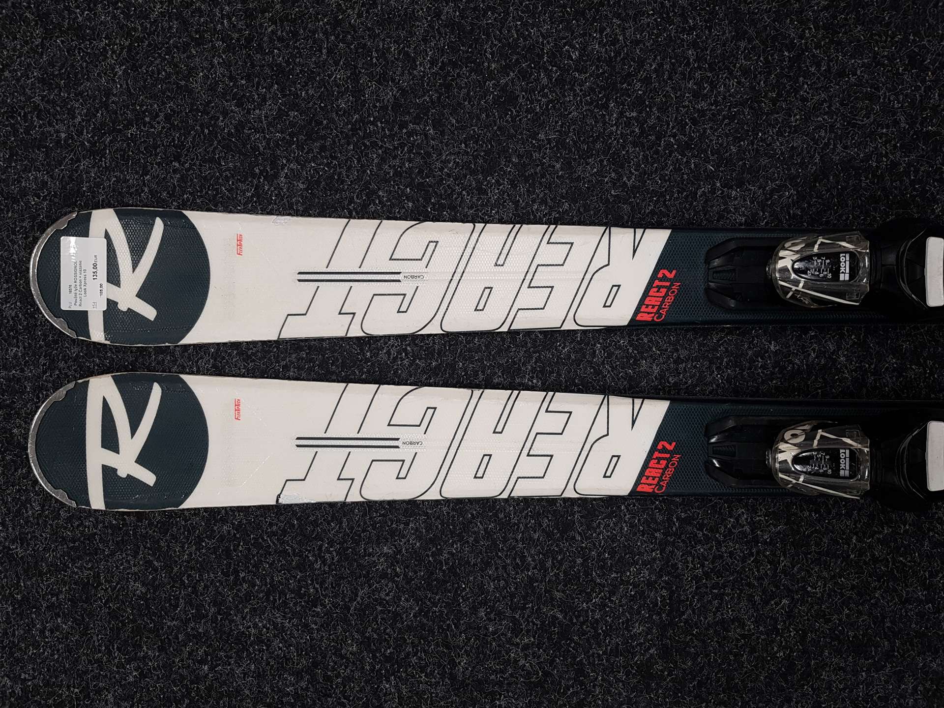 Použité lyže ROSSIGNOL React 2 Carbon + viazanie Look Xpress 10