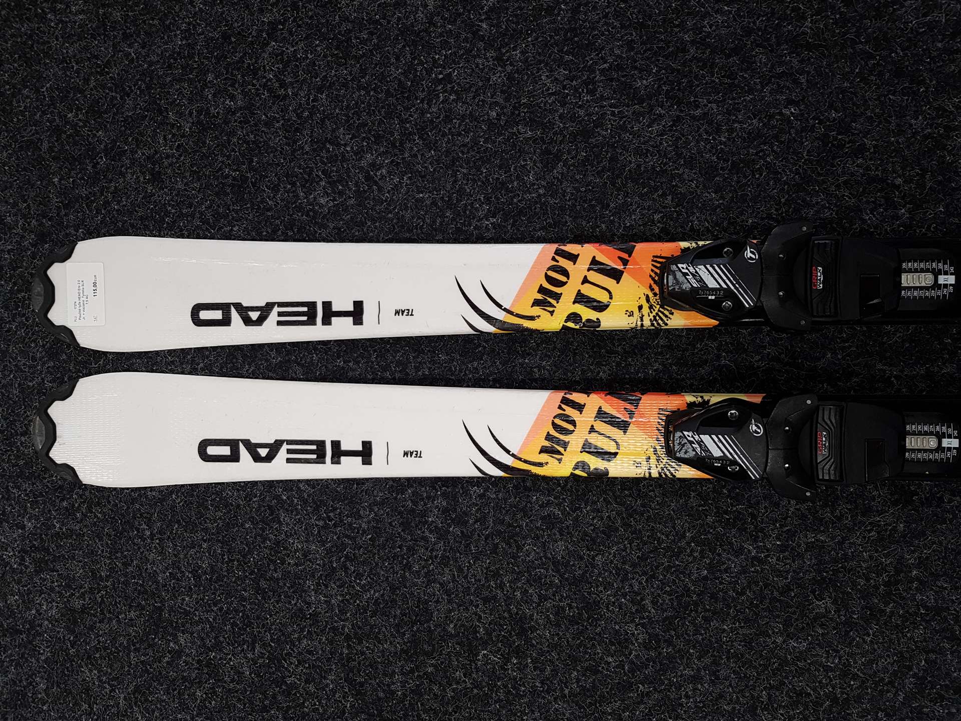 Použité lyže HEAD Era 2.0 Jr. + viazanie  Tyrolia SLR 7,5 AC