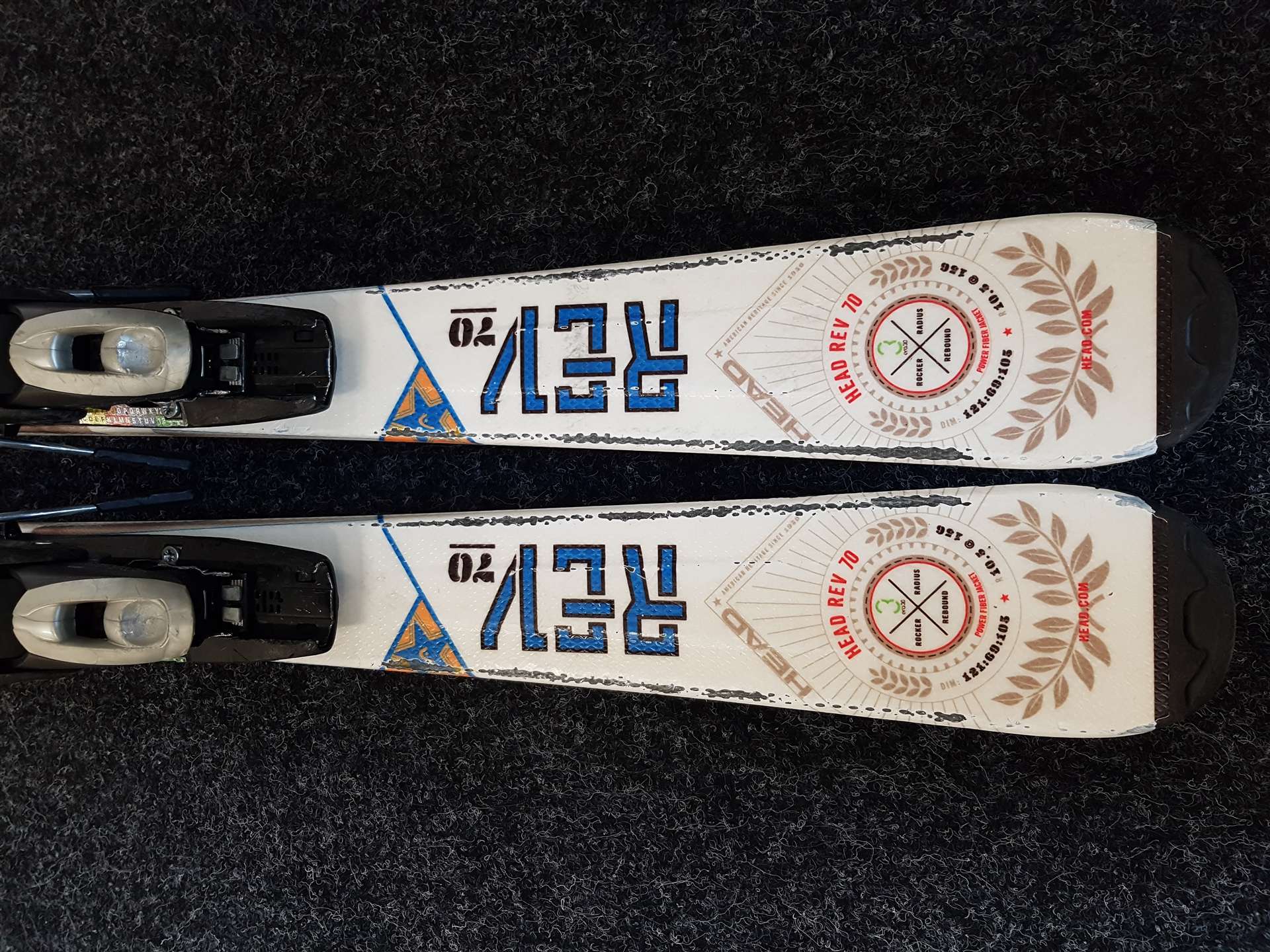 Použité lyže HEAD Rev 70 + viazanie Tyrolia 10.0