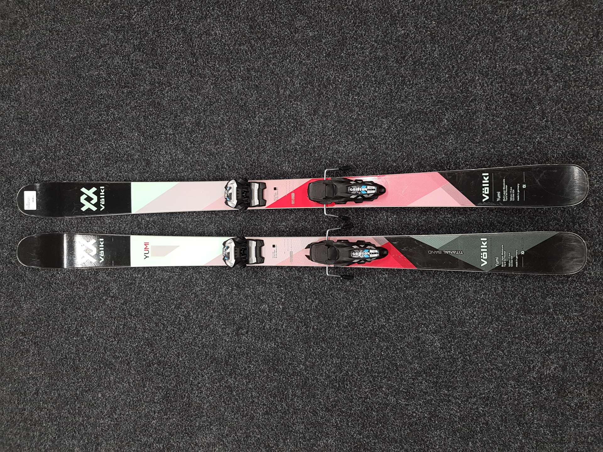 Použité freeride lyže VOLKL Yumi + viazanie Marker Griffon 13
