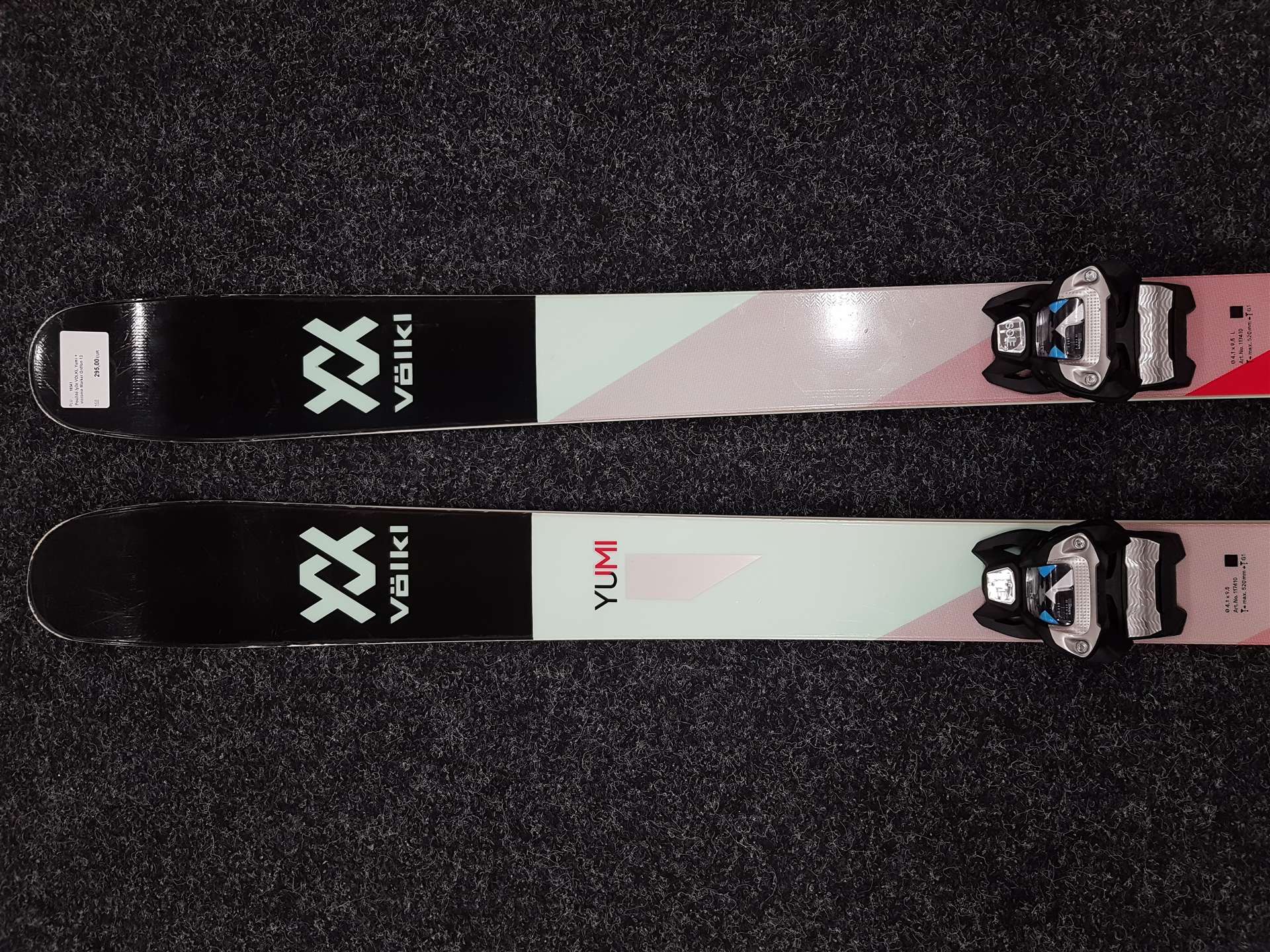 Použité freeride lyže VOLKL Yumi + viazanie Marker Griffon 13