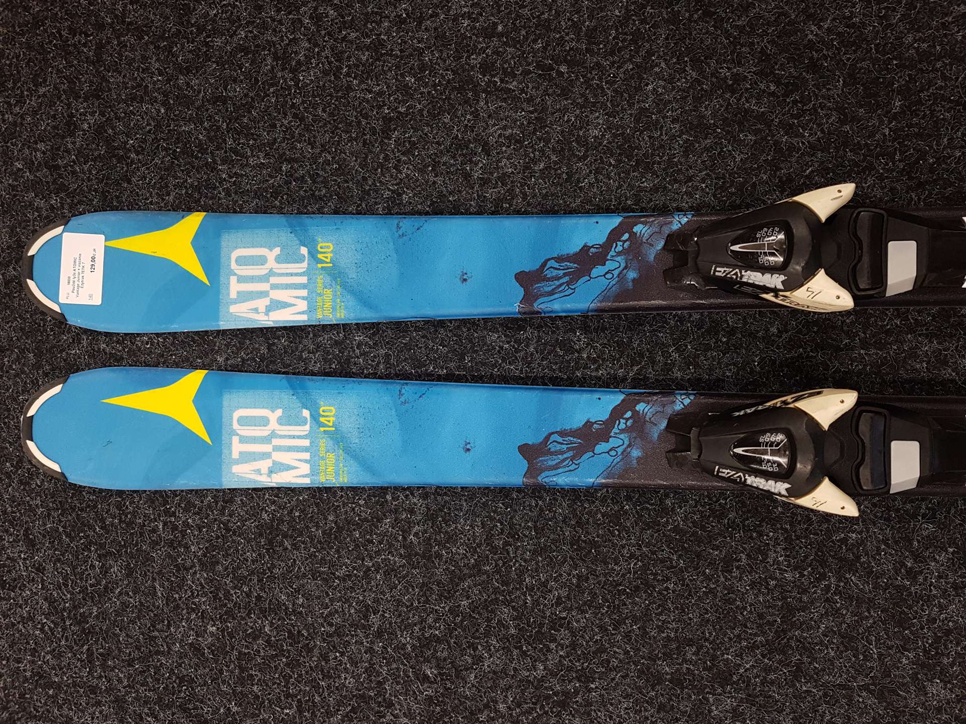 Použité lyže ATOMIC Vantage Junior + viazanie Ezytrak 7ETK 7