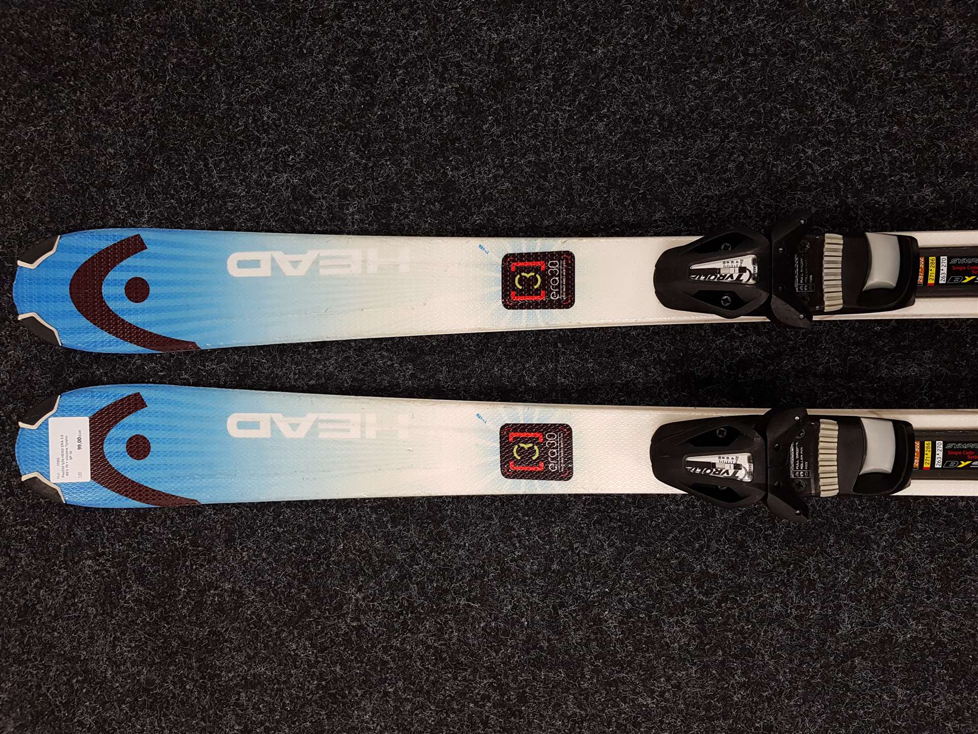 Použité lyže HEAD ERA 3.0 REV 70 + viazanie Tyrolia SP 10