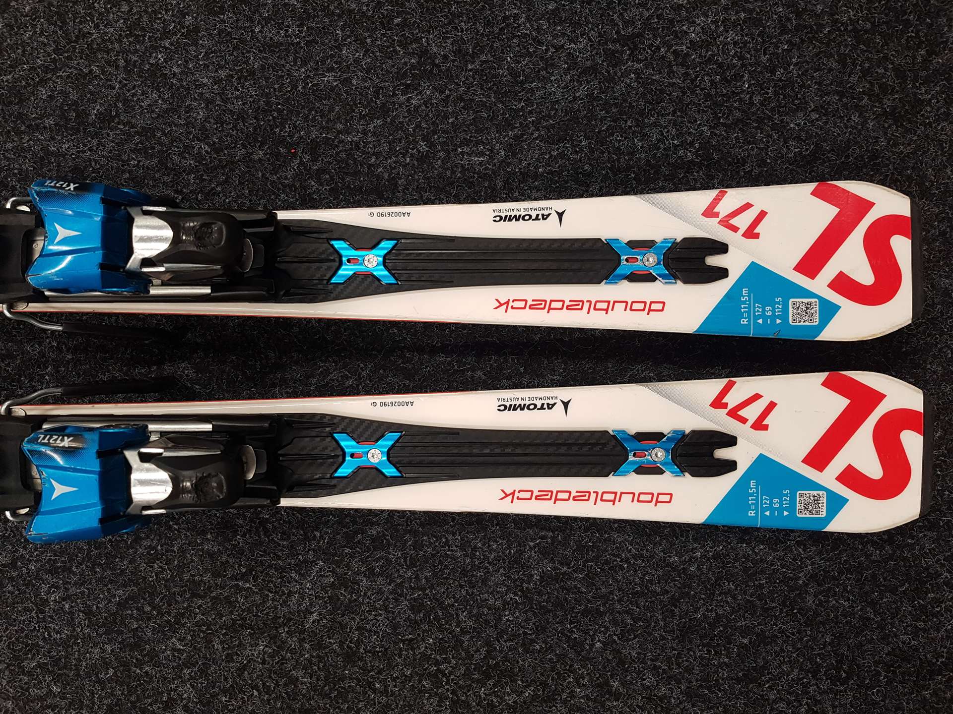 Použité lyže ATOMIC Redster Doubledeck SL + viazanie Atomic X12TL